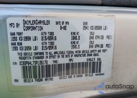 2010 Chrysler Town & Country Touring Plus z USA, uszkodzony, nr VIN 2A4RR8D13AR480017